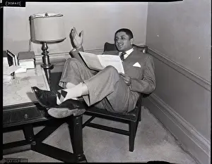 Contract Prints: Don Newcombe Signing Dodgers Contract