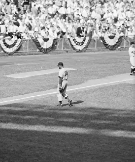 Don Newcombe Walks Off Baseball Field