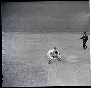 Don Padgett Sliding into Second Base