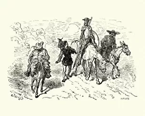Images Dated 28th September 2017: Don Quixote on his adventures
