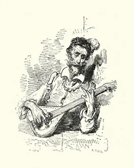 Images Dated 9th November 2017: Don Quixote playing the Lute