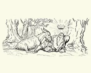 Hoofed Mammal Gallery: Don Quixote - Sancho Panza and his Donkey