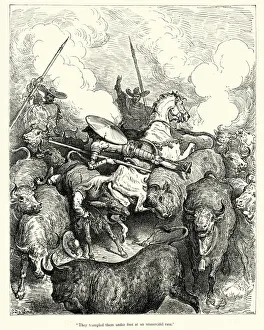 Images Dated 9th November 2017: Don Quixote - They trampled them under foot