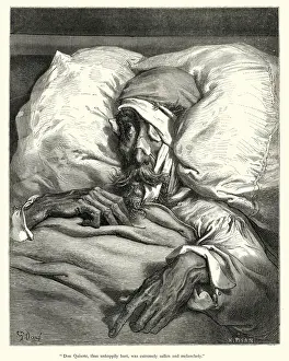 Don Quixote, thus unhappily hurt, was extremely sullen and melancholy