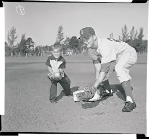 Don Zimmer with His Son Tommy