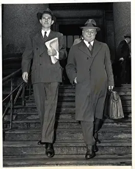 Investigating Prints: Donald and Alger Hiss Descend Steps