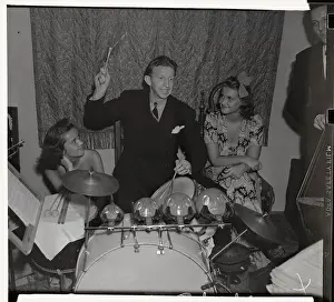 Donald Budge Playing Drums