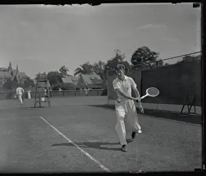 Donald Bugde in Tennis Action