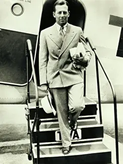 Donald Douglas Arriving at Newark Airport