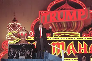 Donald Trump at the Grand Opening of Taj Mahal
