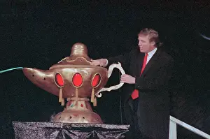 Donald Trump Rubbing Huge Lamp