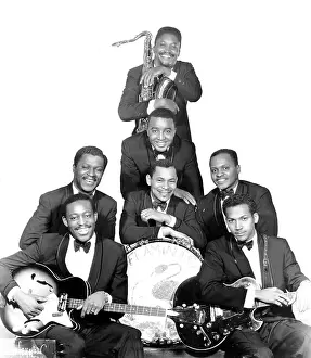 Saxophone Prints: Doo Wop Group The Flamingos