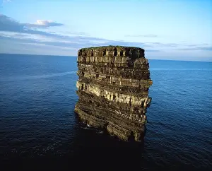 Formations Prints: Doonbristy sea stack, Downpatrick Head, Ballycastle, Co Mayo, Ireland