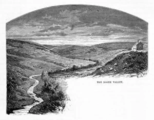 Images Dated 5th June 2017: The Doone Valley, Exmoor, England Victorian Engraving, 1840
