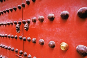 Forbidden City Gallery: Door in the Forbidden City in Beijing, China