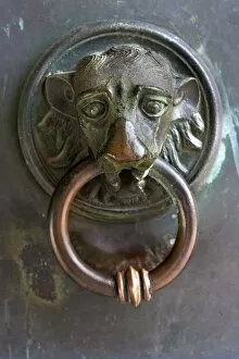 Images Dated 22nd May 2014: Door knocker from St. Peters Cathedral, 13th century, Osnabruck, Lower Saxony, Germany