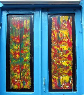 Alluring Doorway Prints: Doors, Essaouira, Morocco