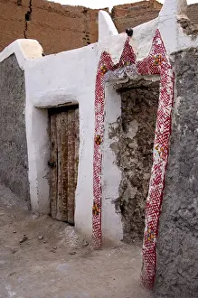 Doors Prints: Doors in the old town of Ghadames, UNESCO world heritage, Libya