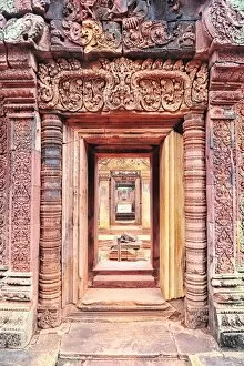 Images Dated 15th February 2017: Doorway at Banteay Srei Temple