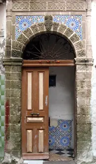 Essaouira Prints: Doorway, Essaouira, Morocco