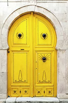 Images Dated 21st November 2009: Doorway in the Medina of Tunis