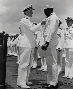 Honolulu Prints: Dorie Miller Receiving Navy Cross