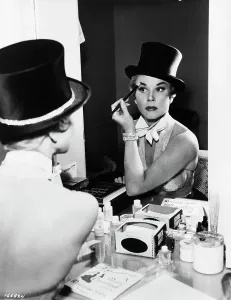 Cosmetics Prints: Doris Day Applying Makeup in Dressing Room