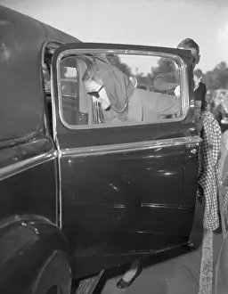 Duke Prints: Doris Duke Stepping Into Car