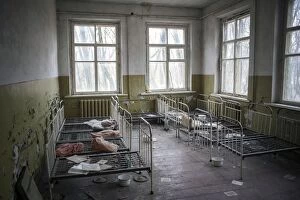 Images Dated 23rd February 2015: Dormitory, abandoned kindergarten of a village in the contaminated zone, near Chernobyl