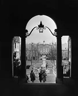 University Prints: Dormitory Entrance at Smith College