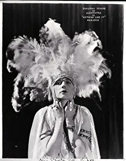 Cleopatra Prints: Dorothy Devore In Feathered Headdress