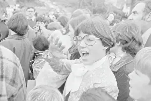 Greenwich Prints: Dorothy Hamill Gesturing at Her Homecoming Event