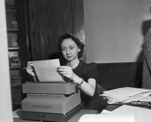 Occupations Prints: Dorothy Kilgallen at Typewriter