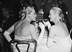 Champagne Prints: Dorothy Kirsten and Faye Emerson Toast