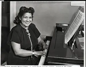 Soprano Prints: Dorothy Maynor Seated At The Piano
