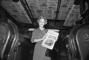 Printer Prints: Dorothy Schiff with New York Post in Press Room