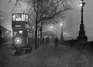 Lac0078 Prints: DOUBLE DECKER TROLLEY