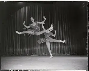 Double Exposure of Carol Lynn Ice Skating