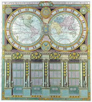 Double Hemisphere World Map