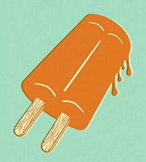 Blue Background Gallery: Double Popcicle Melting