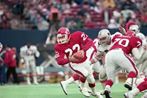 Quarterback Prints: Doug Flutie Playing Football
