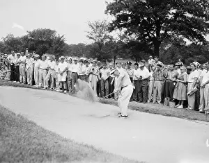 Doug Ford Hitting Ball Out of Sand Trap