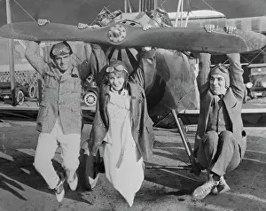 Doug and Mary Fairbanks with Charlie Chaplin