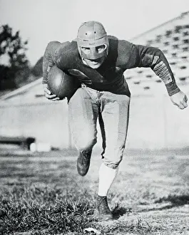 Atlanta Prints: Doug Wyckhoff Running with Football Underarm