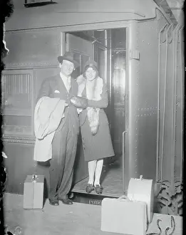 Prints of (Original Caption). Fairbanks-Crawford Jr. and Joan Crawford arrives. New York. Dopuglas Fairbank Jr A Glamorous Life Captured: Douglas Fairbanks Jr. and Joan Crawford