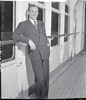 Douglas Fairbanks Jr. Posing for Camera