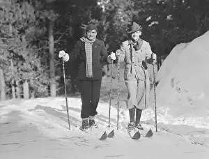 Douglas Fairbanks Posing with His Son