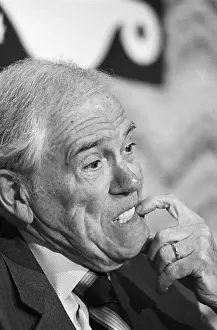 Press Conf Prints: Douglas Fraser Addresses News Conference