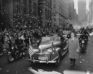 Douglas MacArthur Riding in Parade