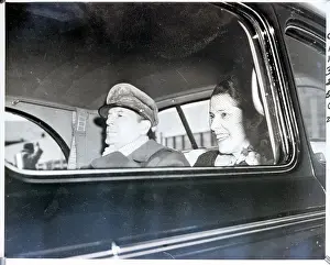 Allied Prints: Douglas MacArthur and Wife in Car
